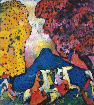  wassily pintura - La Montaña Azul El Berg Azul Wassily Kandinsky